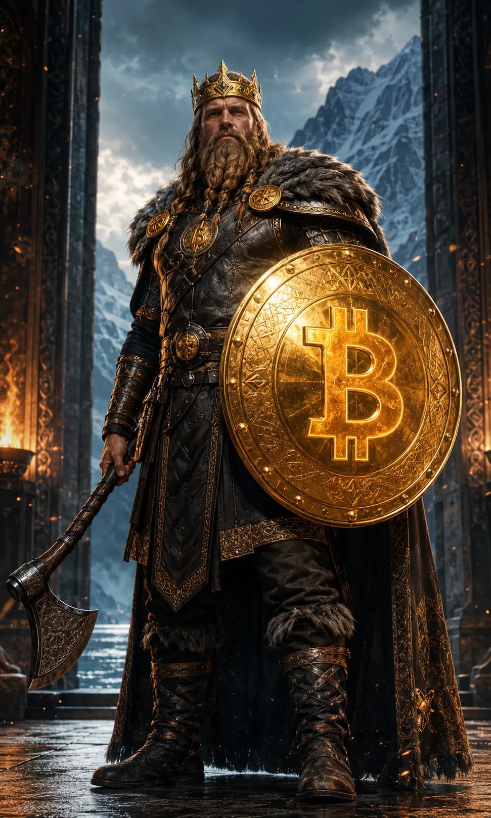 The Viking King, AION Crypto character inspired by Bitcoin