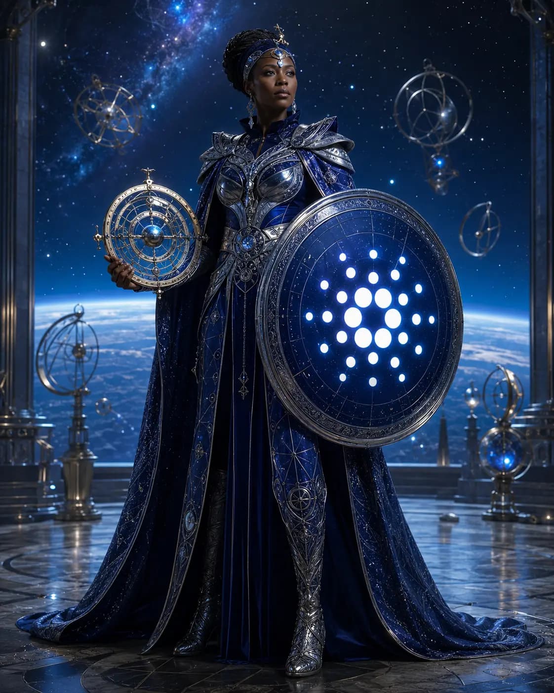 The Celestial Scholar, AION Crypto character inspired by Cardano