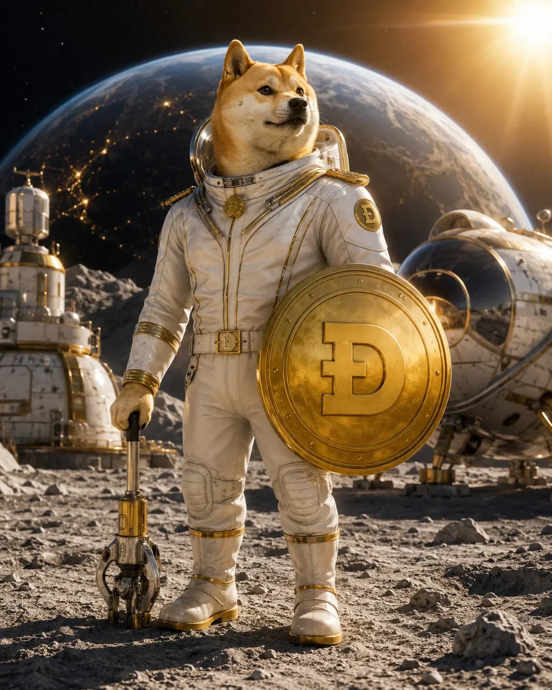 The Lunar Captain, AION Crypto character inspired by Dogecoin